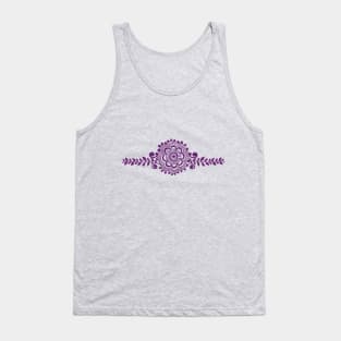 Purple Henna Tattoo - Purple  Mehendi Motifs Tank Top